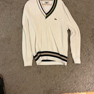 Lacoste Men's White Sweater